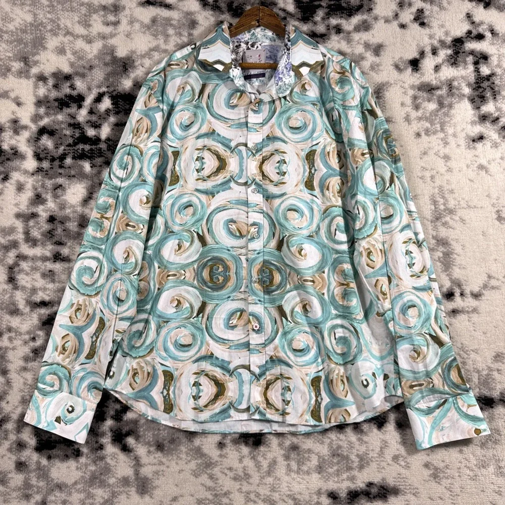 Unique Patterned Button Down - Picture 1 of 8